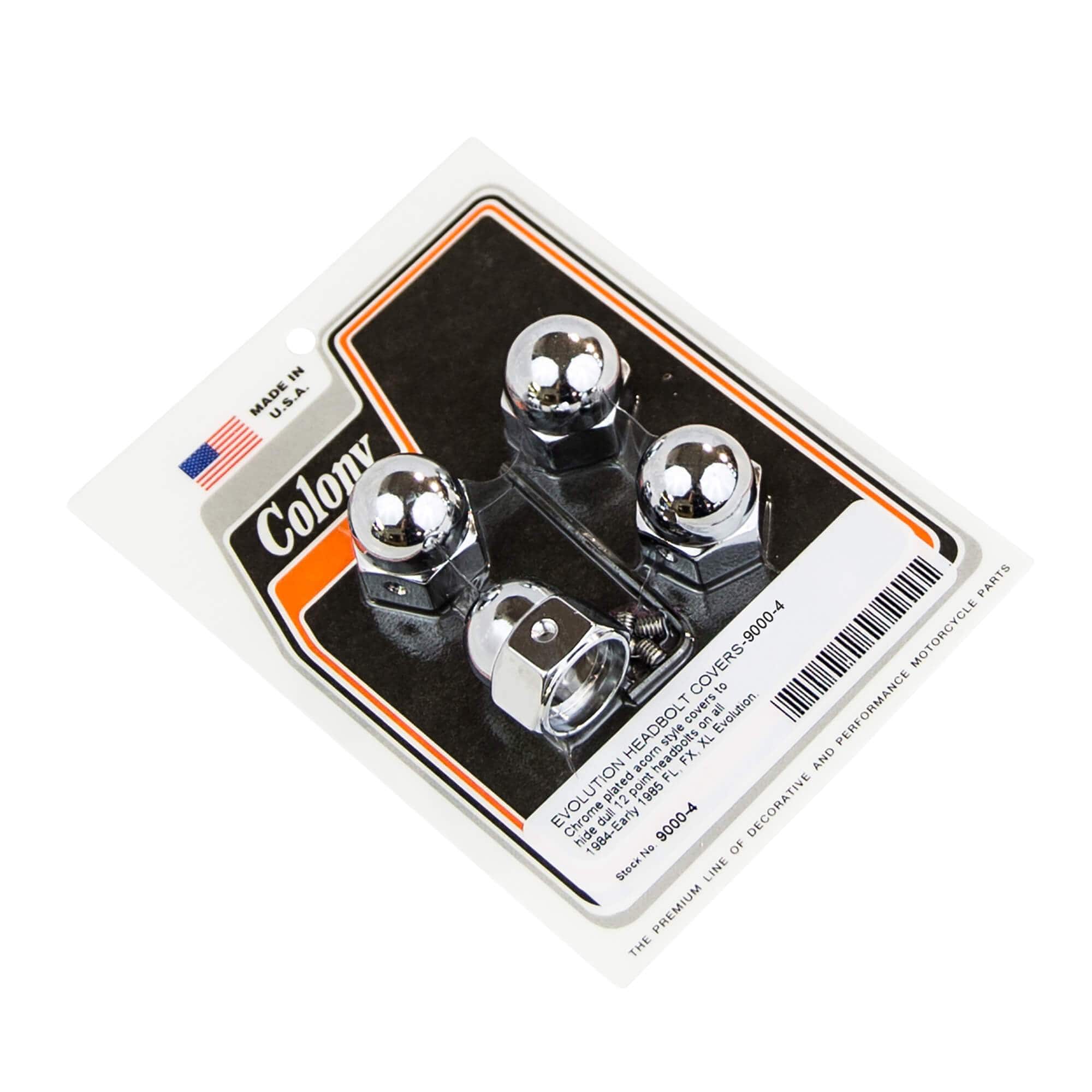 Chrome Plated Acorn Head Bolt Covers for 1984-1985 Harley Davidson FL/FX/X Models | #9000 4 Evo Style | Motorcycle Engine Protection & Custom Upgrade