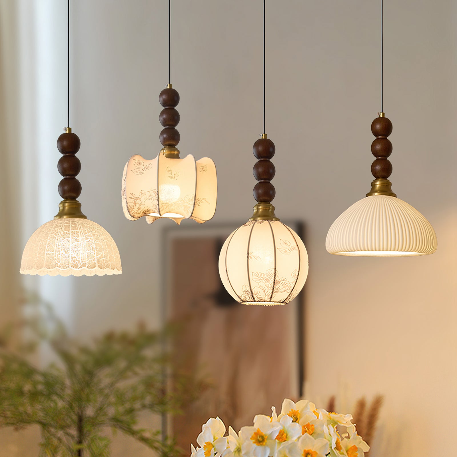 Chic and Modern Chrasy Pendant Lamp - Elegant Hanging Light Fixture for Dining Room, Kitchen Island, or Bedroom Decor