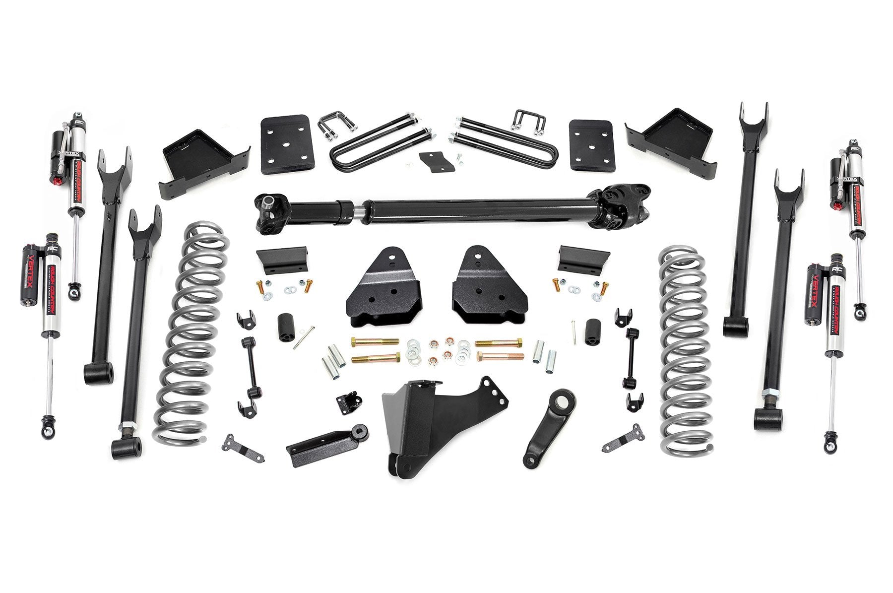 6 Inch Lift Kit for Ford F-250/F-350 Super Duty (2017-2022) - 4 Link Suspension System, No Overload, Direct Swap - Vertex 52651 - Perfect for Off-Roading & Heavy-Duty Towing