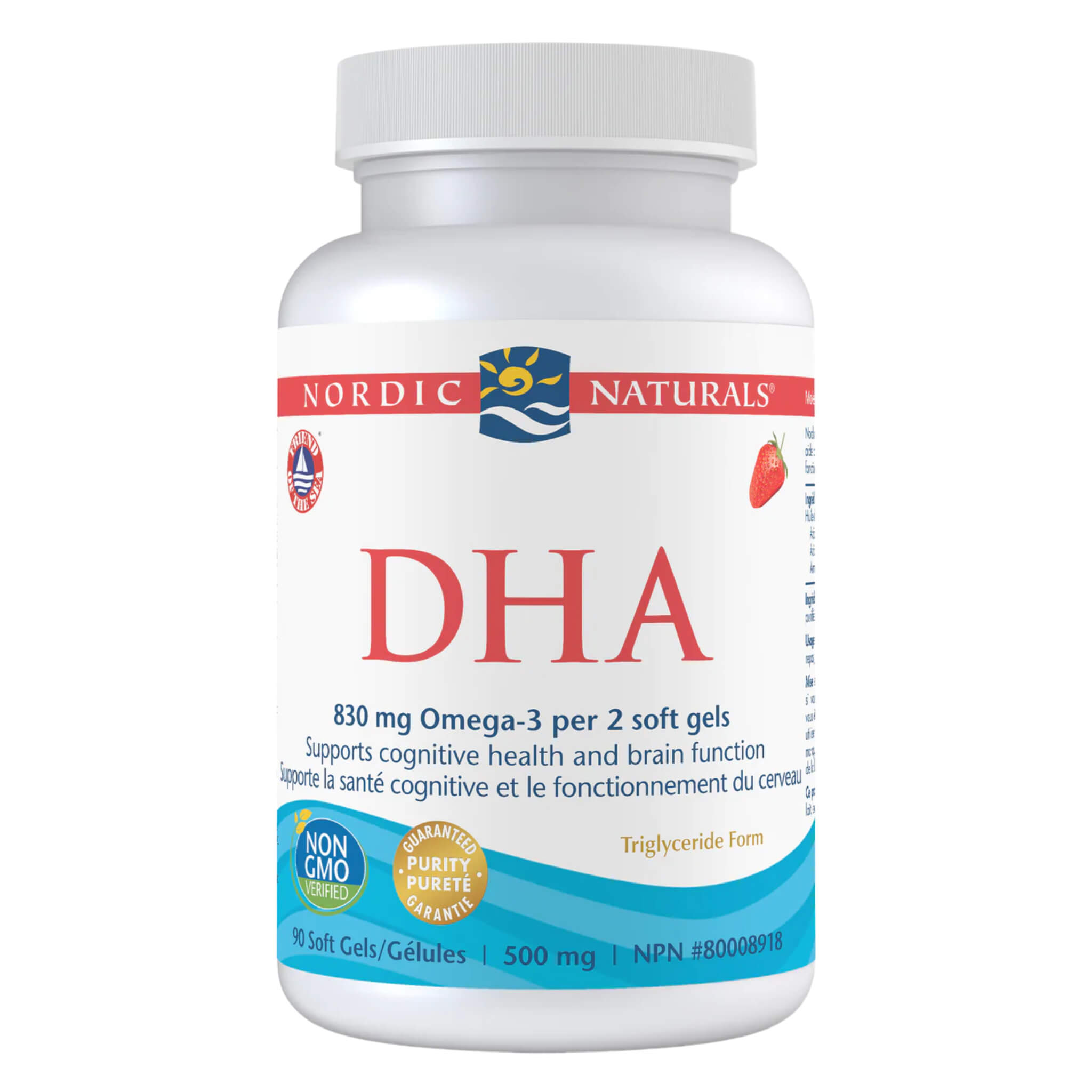 Premium DHA Supplement for Kids - Strawberry Flavor | Supports Brain & Eye Development | Ideal for School, Study & Focus Enhancement