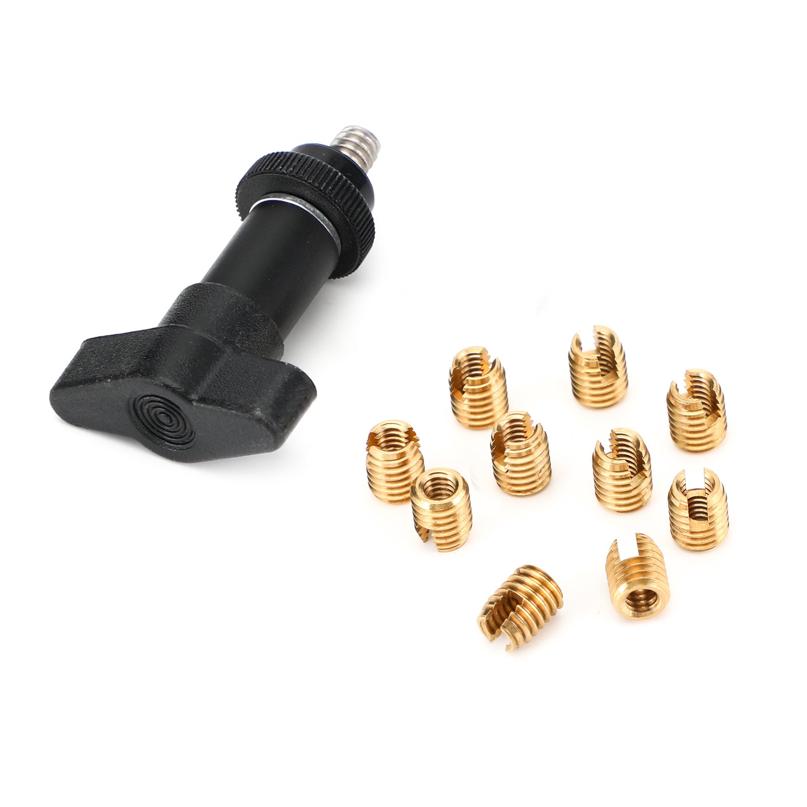 10pcs Batwing Fairing Brass Thread Cutting Inserts Repair Kit for Harley Touring Models 97-13 - Motorcycle Fairing Restoration & Maintenance Accessories