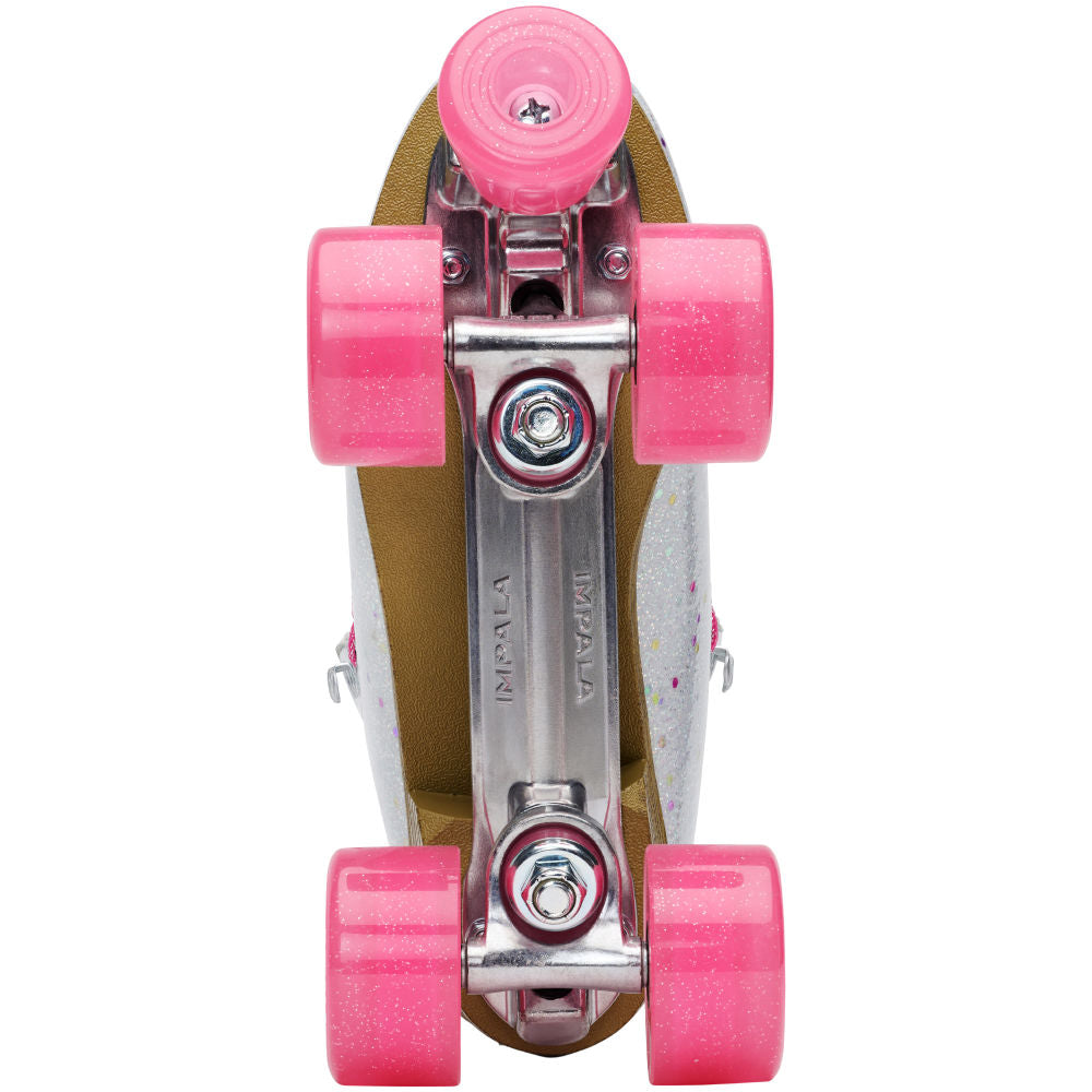 Impala Quad Roller Skates for Women & Men - Confetti Design - Outdoor & Indoor Skating - Perfect for Rinks, Parks, and Roller Derby