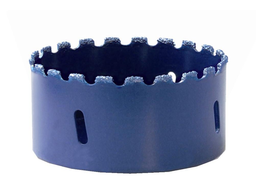 Proline PTC4-3-11/32 Inch Diamond Grit Hole Saw - Multi-Purpose Cutting Tool for Tile, Glass, Ceramic & Porcelain - Perfect for DIY Home Improvement & Professional Construction Projects