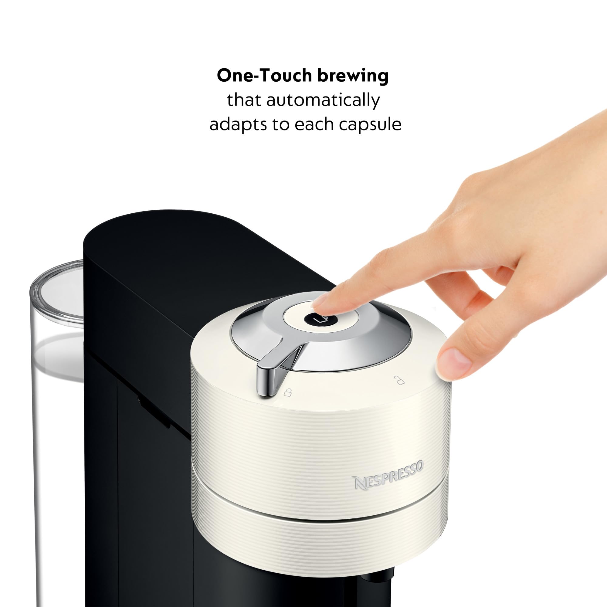 De'Longhi Nespresso Vertuo Next Coffee & Espresso Machine - Premium White for Home & Office Use | Fast Brewing, One-Touch Operation, Compact Design