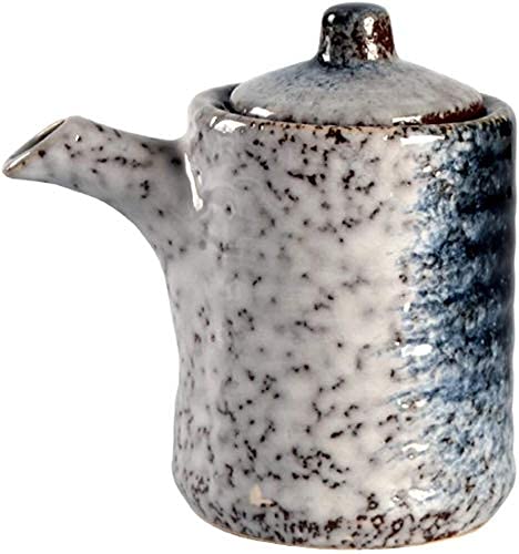 Premium Olive Oil Dispenser Bottle - Ceramic Oil & Vinegar Cruet with Automatic Pouring Spout - Perfect for Kitchen, Dining Table & Restaurants - Ideal for Olive Oil, Soy Sauce, Balsamic Vinegar & Liquid Condiments