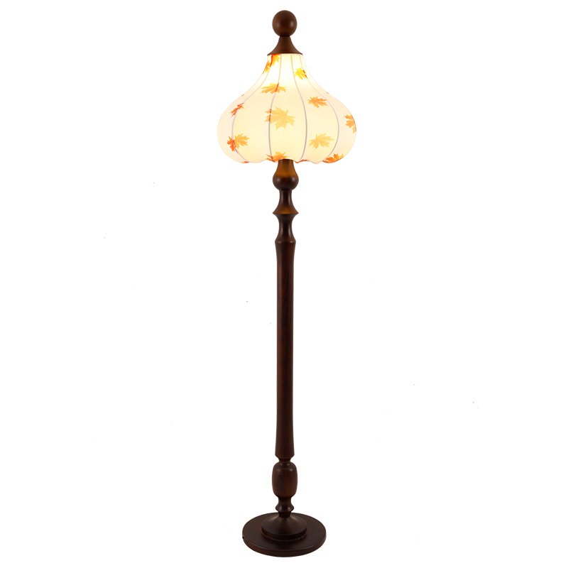 Modern Maple Pear Floor Lamp - Elegant Wooden Standing Light for Living Room, Bedroom & Office - Warm Ambient Lighting for Home Decor & Reading