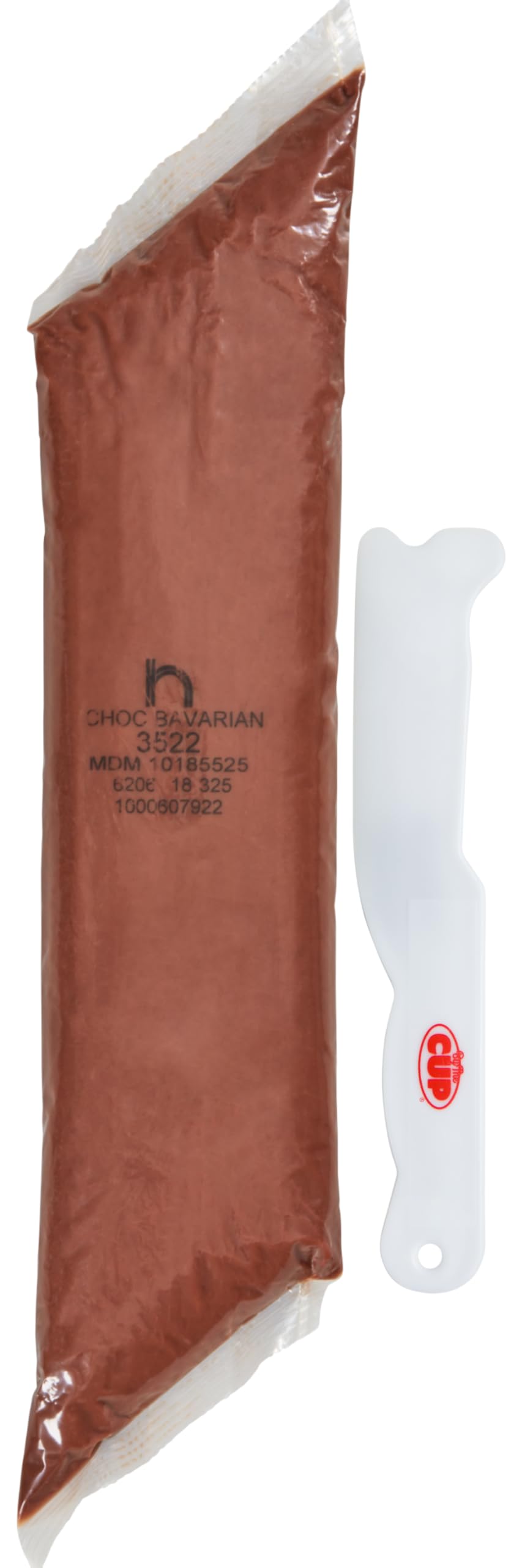 By The Cup Chocolate Bavarian Pie & Pastry Filling - 2lb Bulk Baking Supplies with Spatula Knife - Perfect for Cakes, Pies, Donuts & Dessert Decorations
