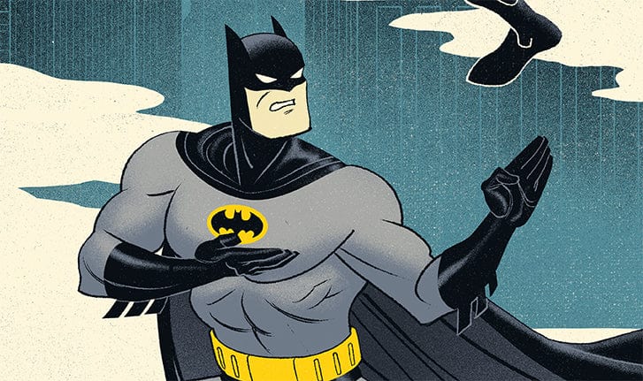 Batman: The Animated Series Night of the Ninja Screenprinted Poster - Limited Edition DC Comics Wall Art for Home, Office & Game Room Decor