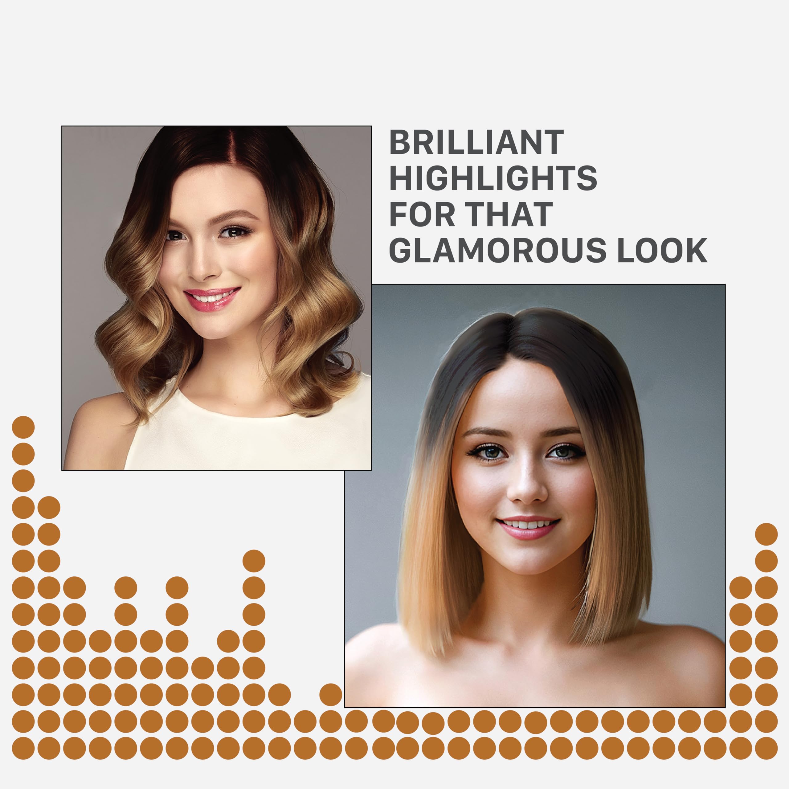 Streax Hair Color Highlight Kit for Blonde Hair - Soft Blonde Dye with Easy Application | Perfect for Salon-Quality Highlights at Home, Parties & Special Occasions
