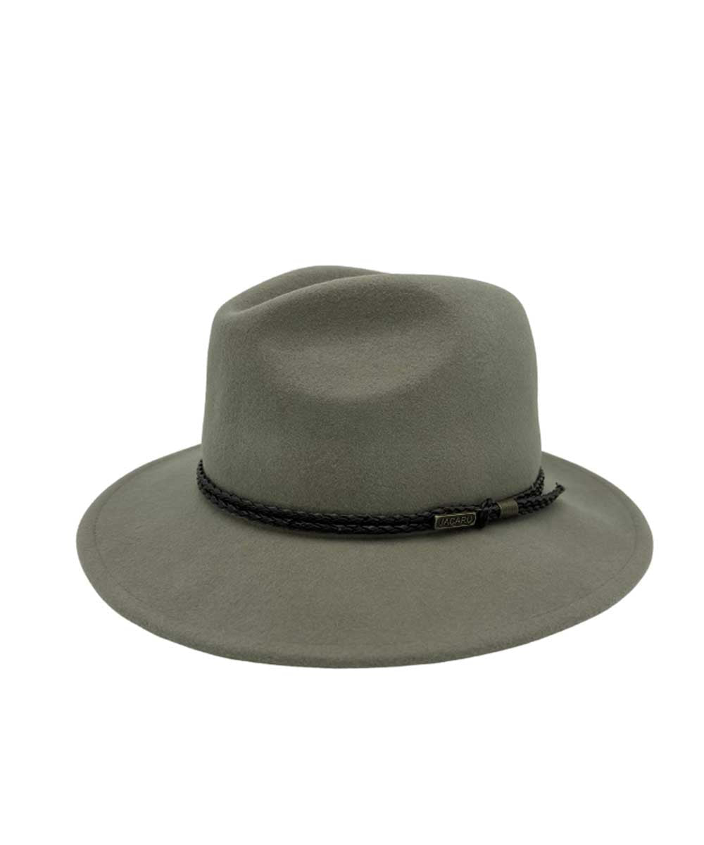 Jacaru Outback Fedora Hat for Men & Women - Classic Australian Style Sun Hat with Wide Brim - Perfect for Outdoor Adventures, Hiking, and Beach Vacations