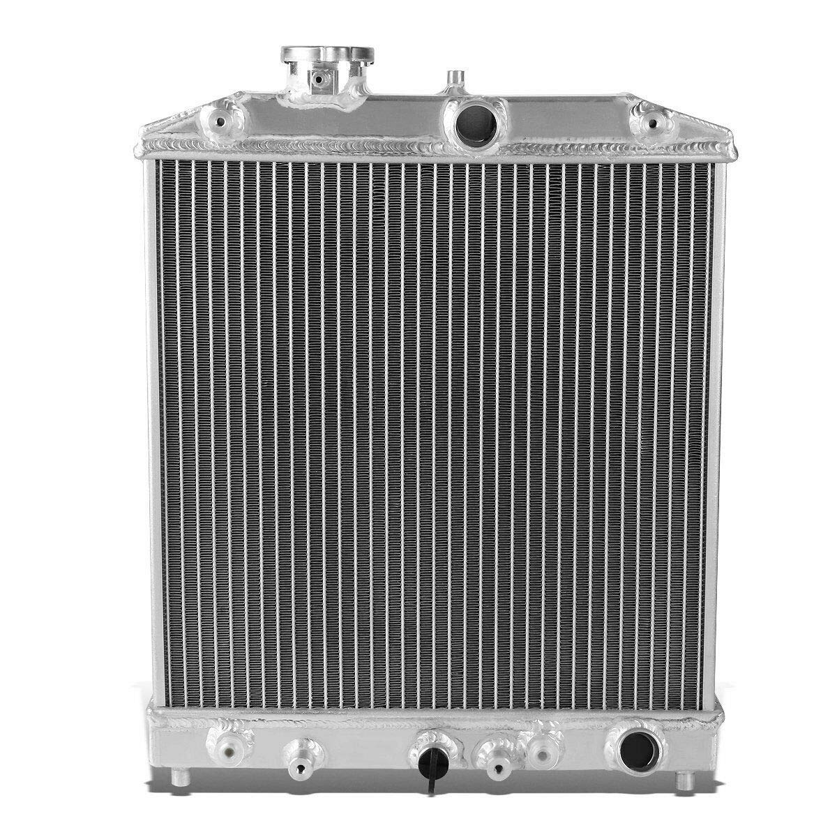 Honda Civic Radiator - Aluminum 2-Row Replacement for 1992-2001 Acura Integra & Civic del Sol (1.5L 1.6L 1.8L L4 Engine) - Includes Electric Shroud Fan & Relay - Perfect for Engine Cooling & Performance Upgrades