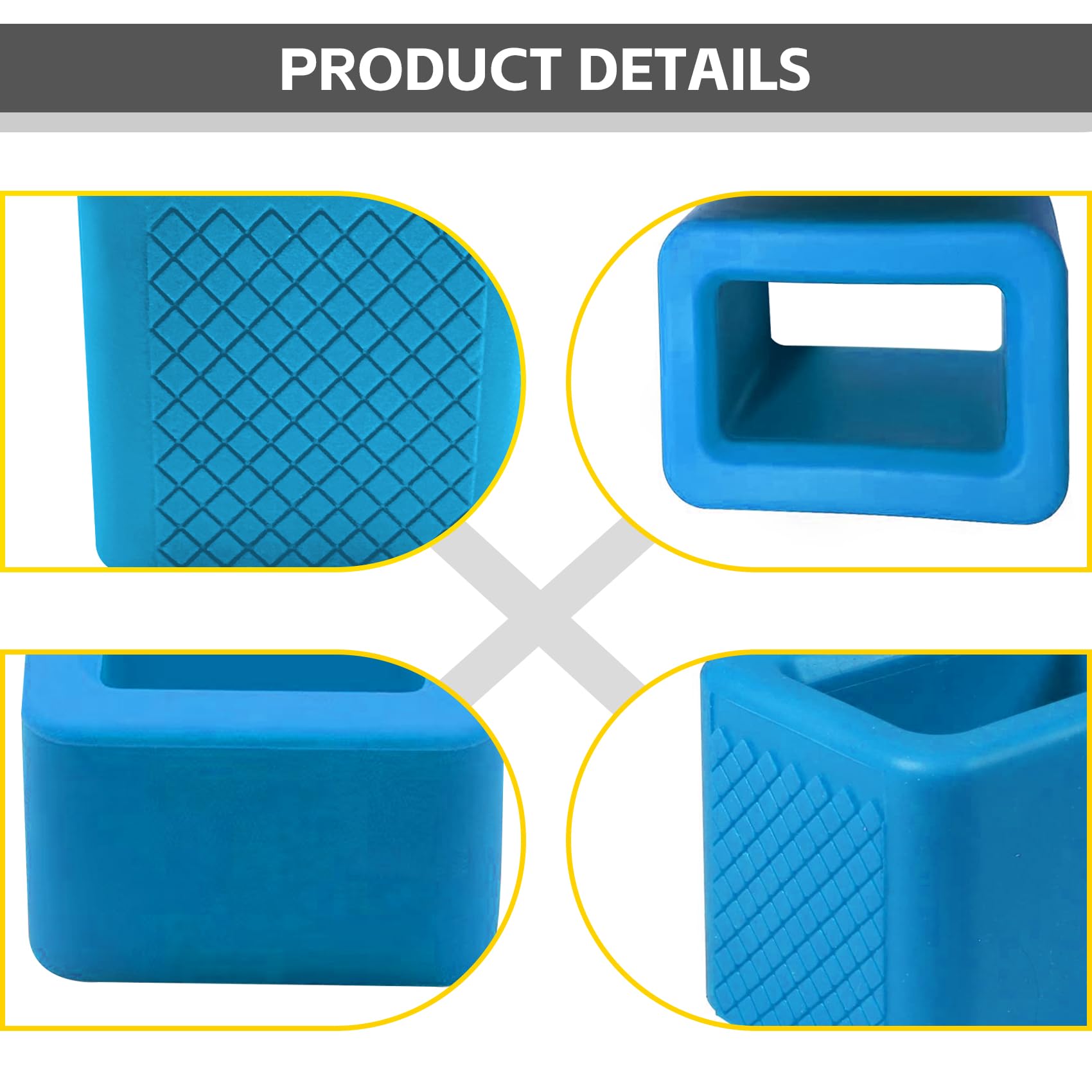 NTNEV 2-Pack Silicone Seat Belt Buckle Holder - Car Seat Belt Booster for Easy Access, Stable & Upright Position - Universal Car Accessories (Blue) - Perfect for SUVs, Trucks & Family Vehicles