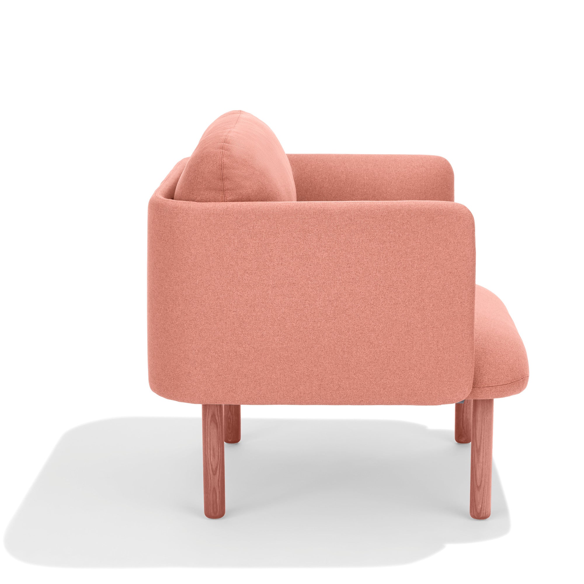 QT Low Lounge Chair - Modern Minimalist Accent Chair for Living Room, Bedroom, or Office - Perfect for Relaxing, Reading, and Lounging