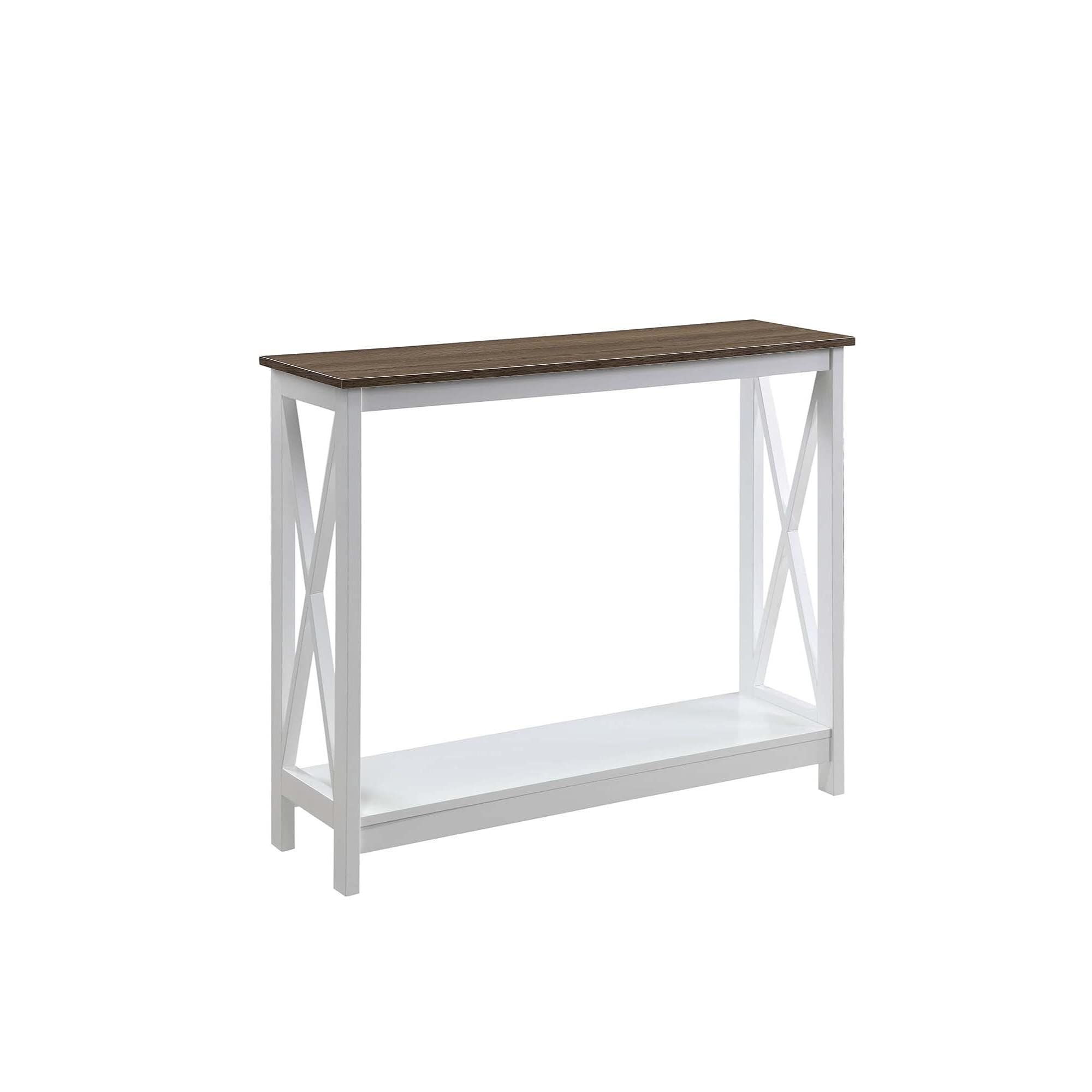 Ergode Oxford Console Table with Shelf - Modern Entryway Sofa Table with Storage Shelf for Living Room, Hallway & Bedroom Decor