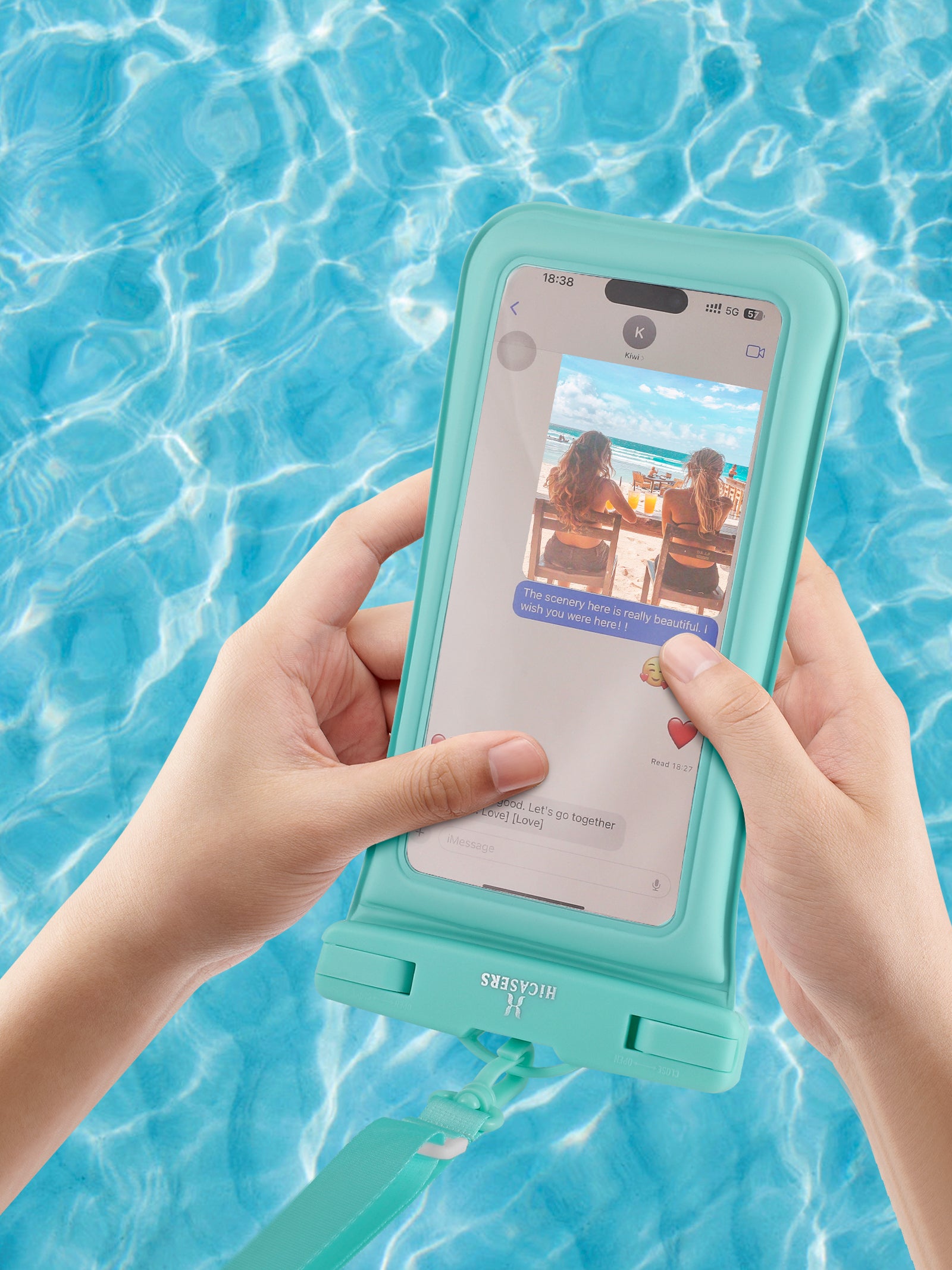 Waterproof Phone Pouch for Swimming, Beach & Outdoor Activities - IPX8 Waterproof Cell Phone Case with Touchscreen Compatibility