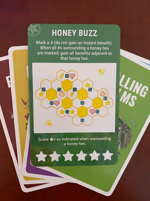 Honey Buzz Board Game - Rolling Realms Expansion | Strategy Game for Adults & Families | Perfect for Game Nights & Parties