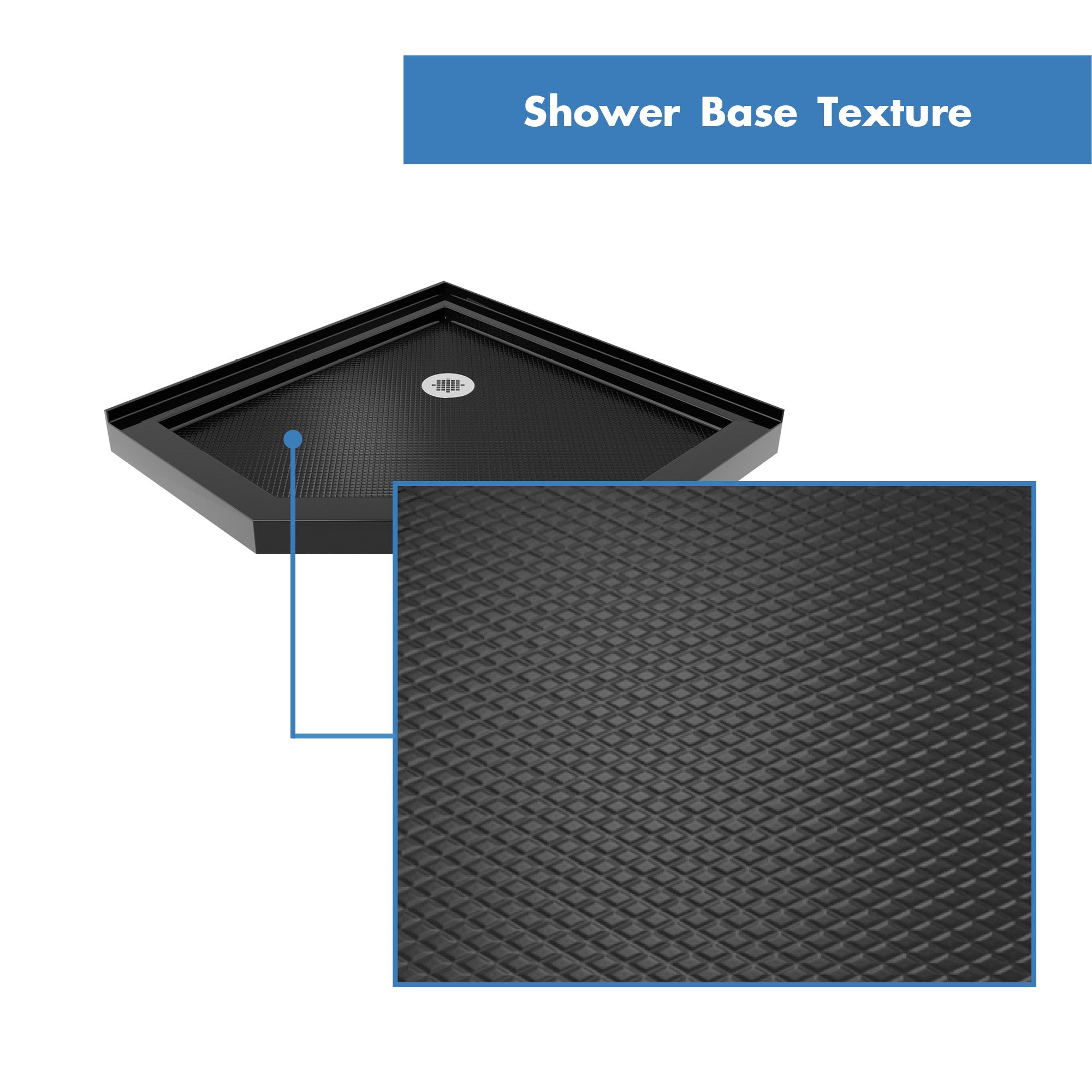DreamLine Prism 38x38x74.75 Inch Frameless Pivot Shower Enclosure with SlimLine Base Kit - Modern Bathroom Upgrade for Small Spaces & Luxurious Spa Experience