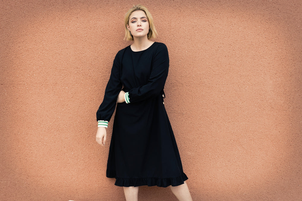 Elegant Diana Black Dress for Women - Perfect for Evening Parties, Weddings & Special Occasions