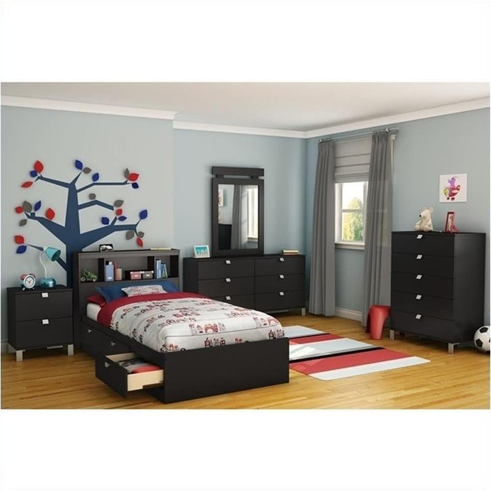 Rosebery Full Size Kids Platform Bed with 3 Drawers & Wood Slats - No Box Spring Needed for Cozy Bedrooms