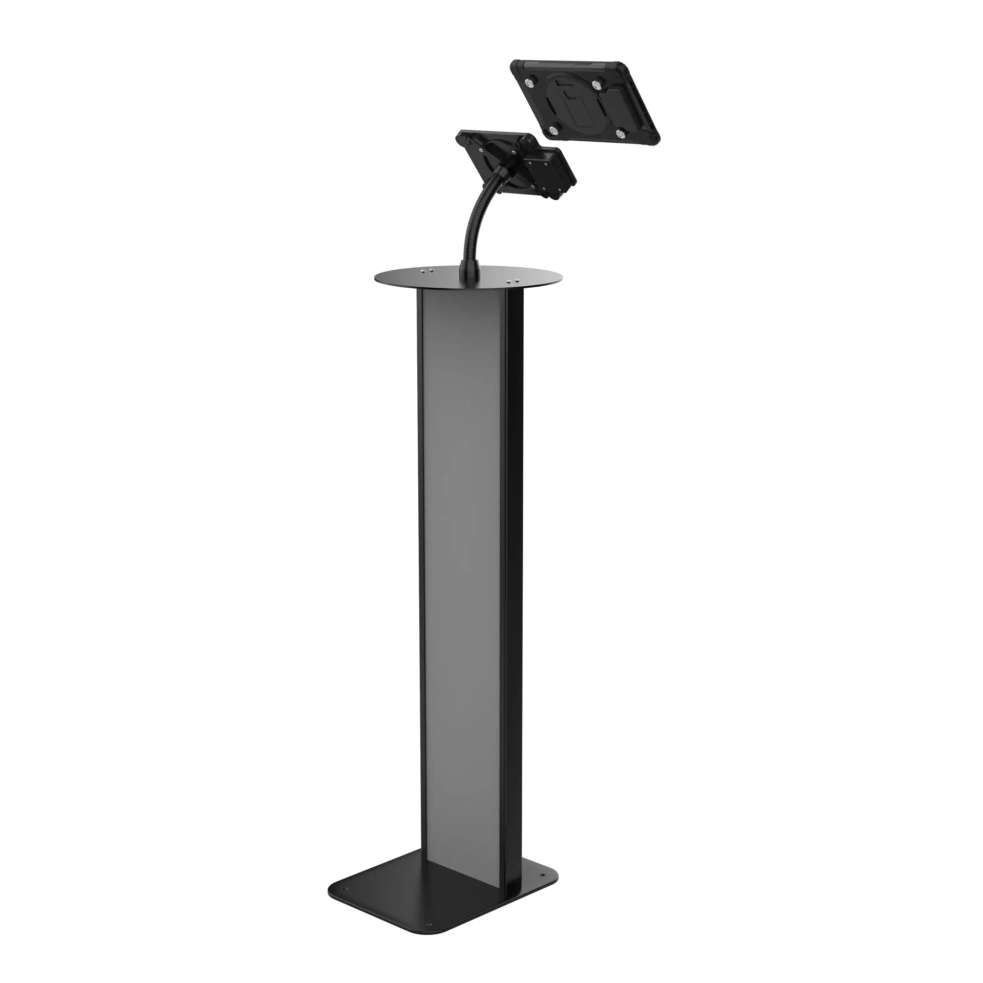 Wireless Charging Floor Stand Workstation for iPhone & Android - Adjustable Height Mobile Phone Holder with Fast Qi Charging - Perfect for Home Office, Gaming & Video Calls