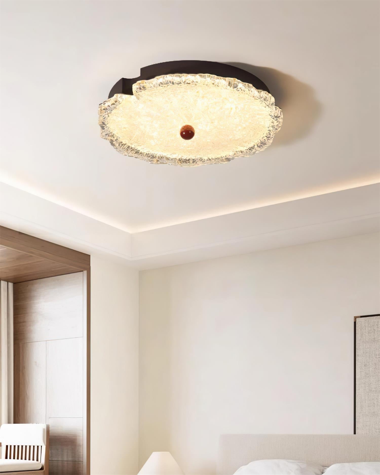 Neuby Modern LED Ceiling Light Fixture - Energy Efficient Dimmable Flush Mount Lighting for Bedroom, Living Room, Kitchen & Hallway