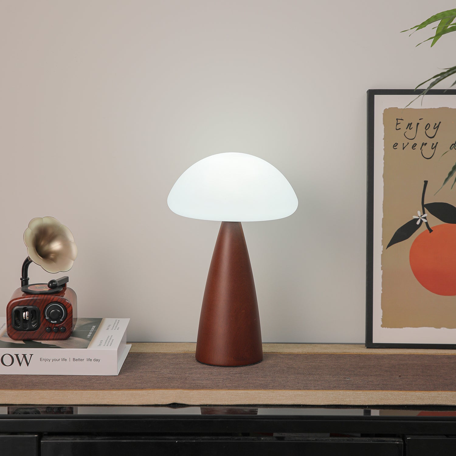Clara Mushroom Table Lamp - Modern LED Night Light for Bedroom, Nursery, Living Room - Warm White & Dimmable - Perfect for Kids, Adults & Home Decor