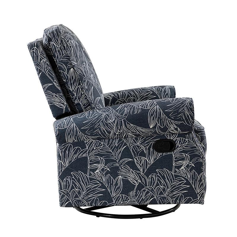 Comfortable Nikola Swivel Glider Recliner Chair - 360° Rotation & Smooth Gliding Motion - Perfect for Living Room, Nursery, or Home Theater Relaxation