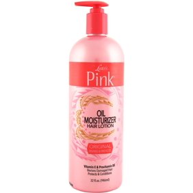 Luster's Pink Oil Moisturizer Hair Lotion with Pump - 32oz for Dry, Damaged Hair - Hydrating & Nourishing Treatment for Natural, Curly, or Relaxed Hair - Perfect for Daily Moisture & Styling