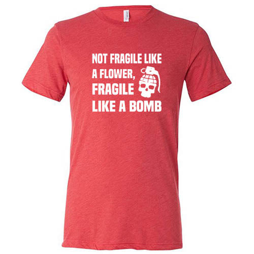 Unisex Fragile Like A Bomb Graphic Tee - Soft Cotton Streetwear Shirt for Men & Women - Perfect for Concerts, Festivals, and Edgy Street Style