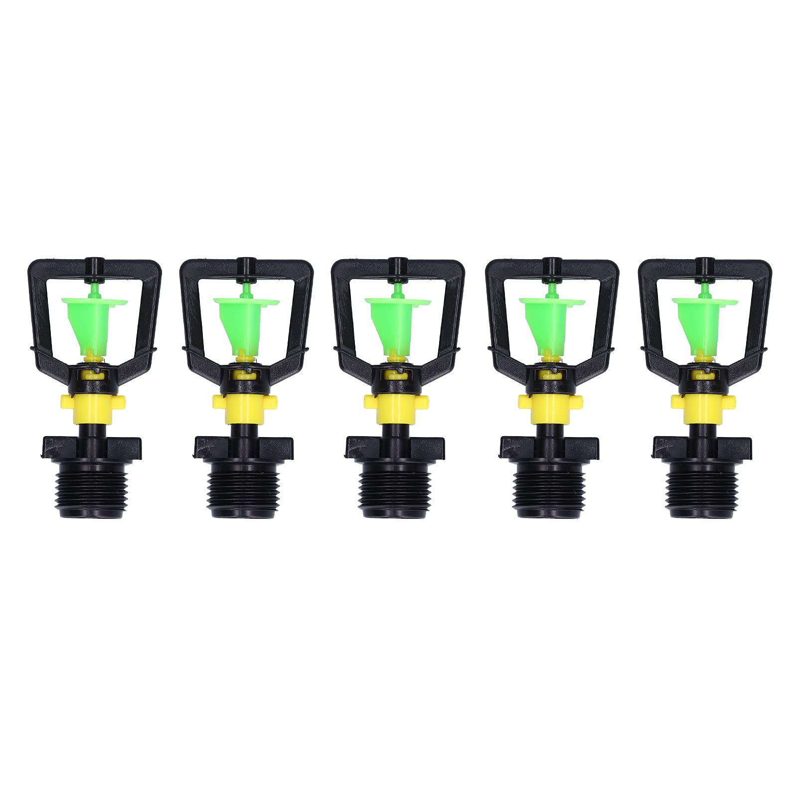 WNSC 5PCS Rotating Spray Nozzle - Drip Irrigation Kit with Fog Cooling Function for Garden, Lawn, Greenhouse & Outdoor Plant Watering System