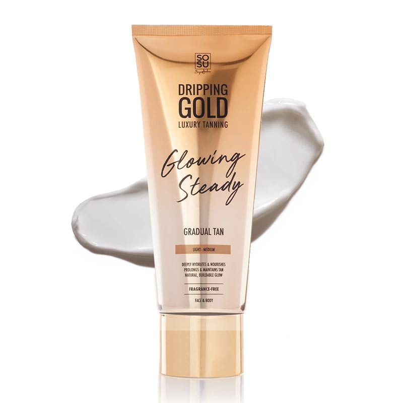 Best Gradual Self Tanner for a Natural Glow - Dripping Gold Tanning Lotion for Even, Steady Tan - Perfect for Summer Beach Body & Special Occasions