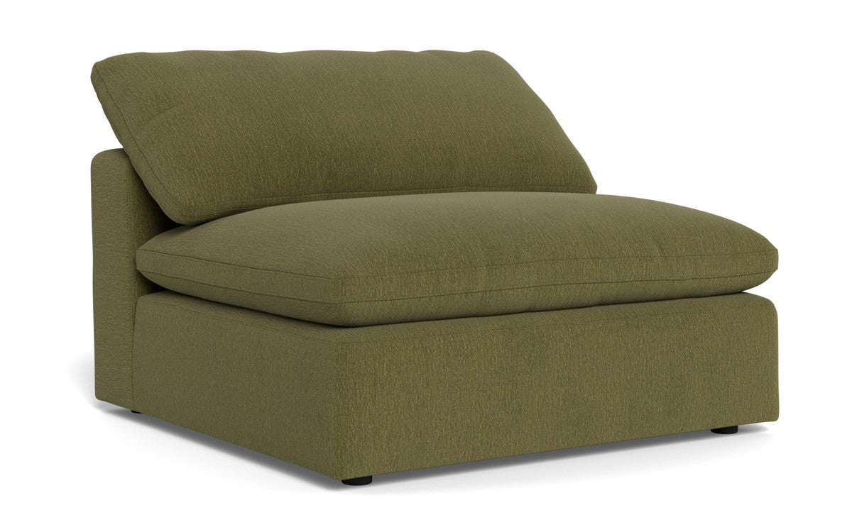 Fluffy Armless Chair - Ultra Soft Comfortable Accent Chair for Living Room, Bedroom, or Office - Perfect for Relaxing, Reading, and Lounging