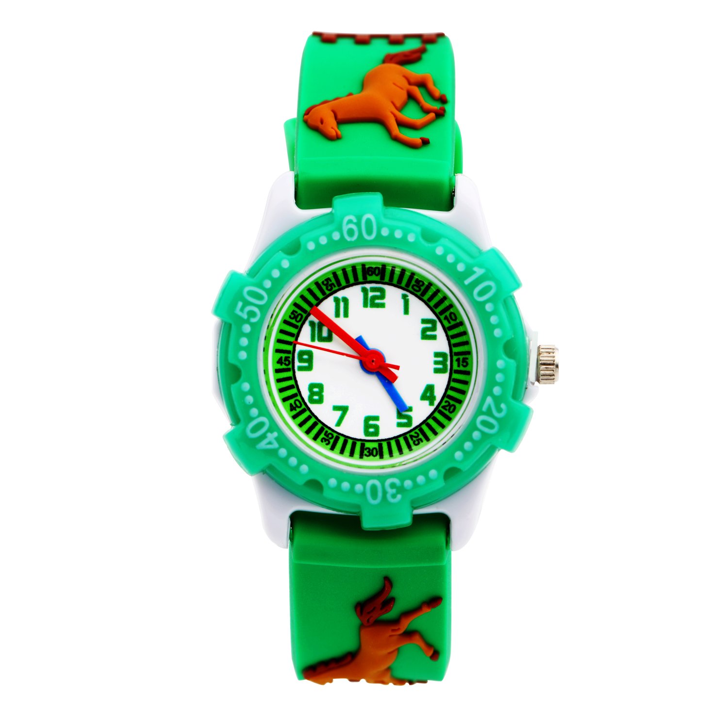 Waterproof Kids Watch for Boys & Girls Ages 3-10 - Digital Analog Wristwatch with 3D Cute Cartoon Silicone Band - Perfect for School, Swimming & Outdoor Activities