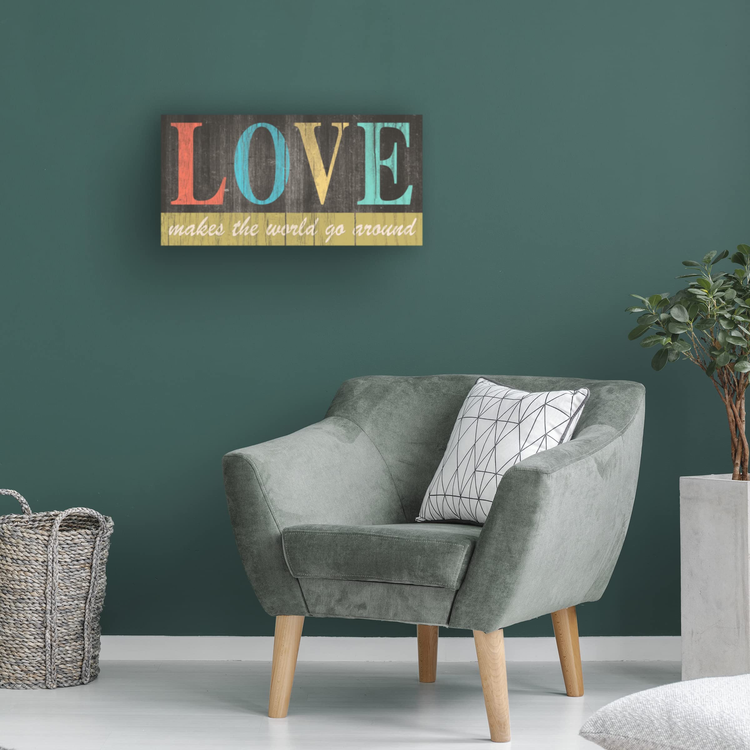 Trademark Fine Art 'Inspo I' Canvas Wall Art by Alonzo Saunders - Modern Abstract Painting for Living Room, Bedroom & Office Decor