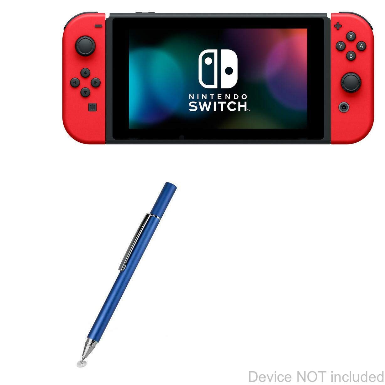 BoxWave FineTouch Capacitive Stylus Pen for Nintendo Switch - Super Precise Touch Screen Stylus - Lunar Blue - Perfect for Gaming, Drawing & Note-Taking on Your Switch