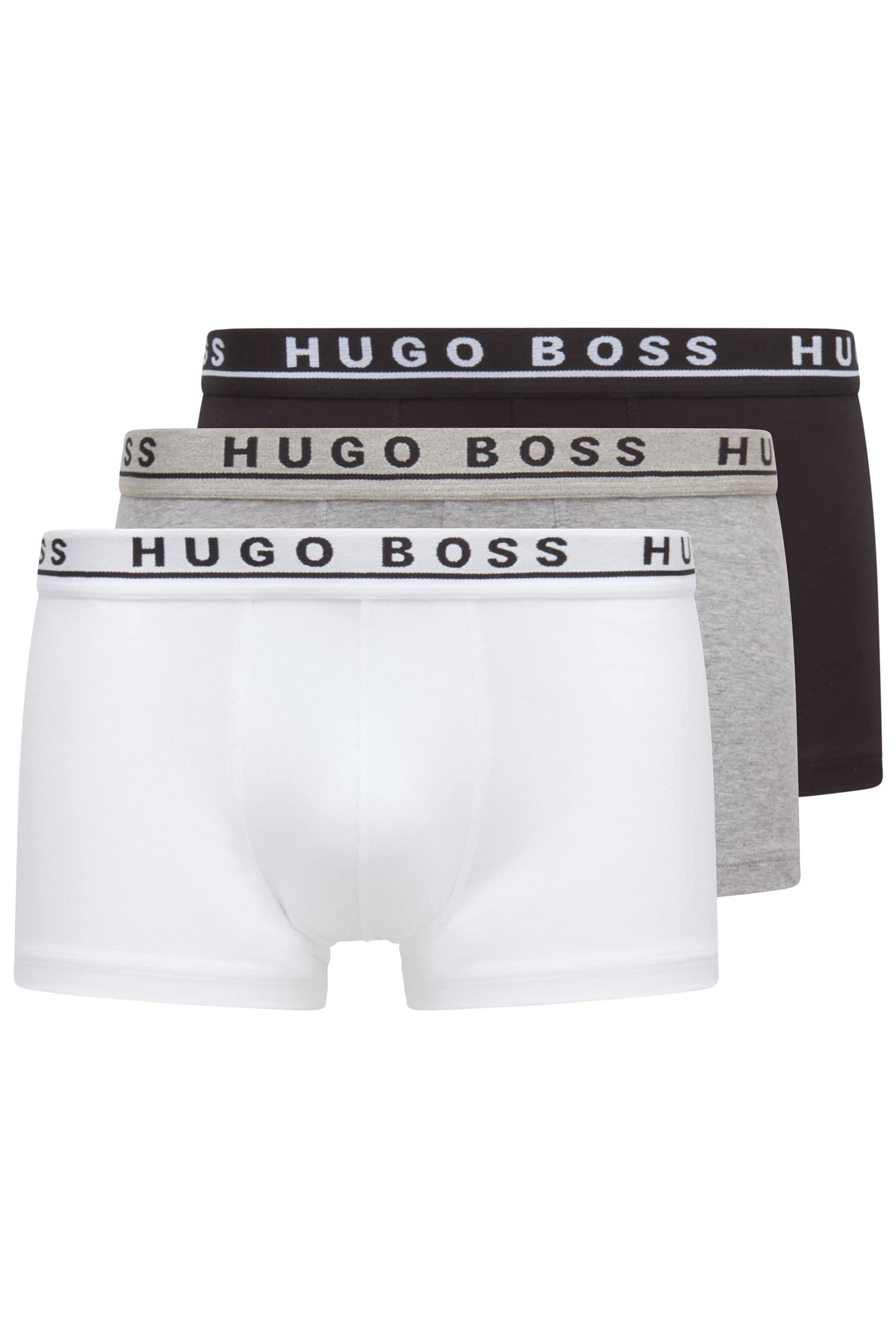BOSS 3 Pack Men's Boxer Briefs - Soft Cotton Underwear for Comfort & Support - Perfect for Workout, Travel & Everyday Wear