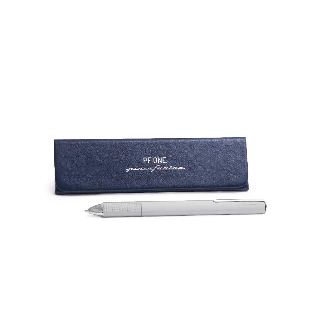 Pininfarina PF ONE Ballpoint Pen - Blue & Silver Luxury Writing Instrument for Business, Gifts & Elegant Signatures