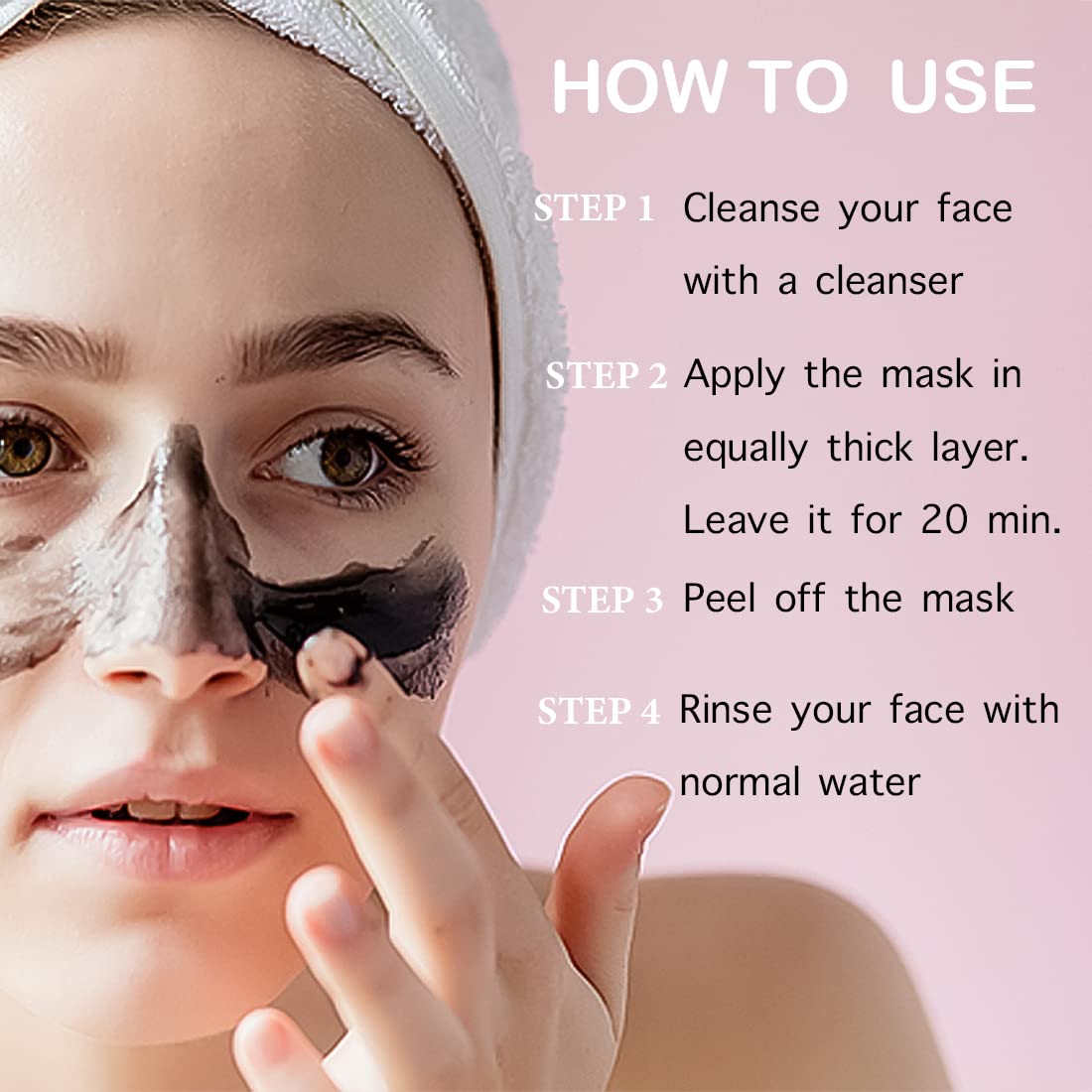Melas Activated Charcoal Peel Off Face Mask for Men & Women - Deep Cleansing, Pore Tightening, Detoxifying Natural Glow Mask (Pack of 12) | Blackhead Removal & Skin Purifying for Acne Prone Skin | Perfect for Spa Night & Self Care Routine