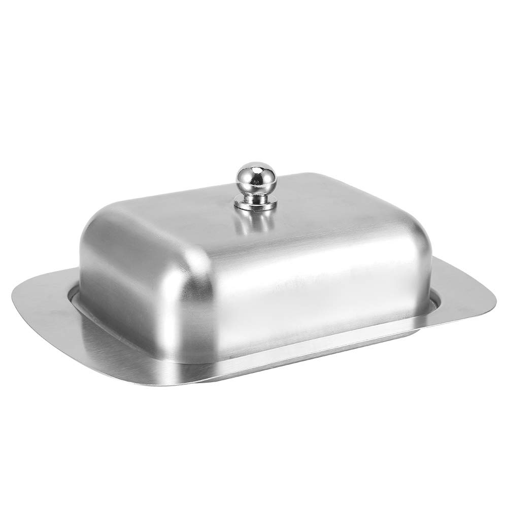 Stainless Steel Butter Dish with Lid - Airtight Butter Container for Kitchen & Restaurant Use - Perfect for Home, Dining, and Food Storage