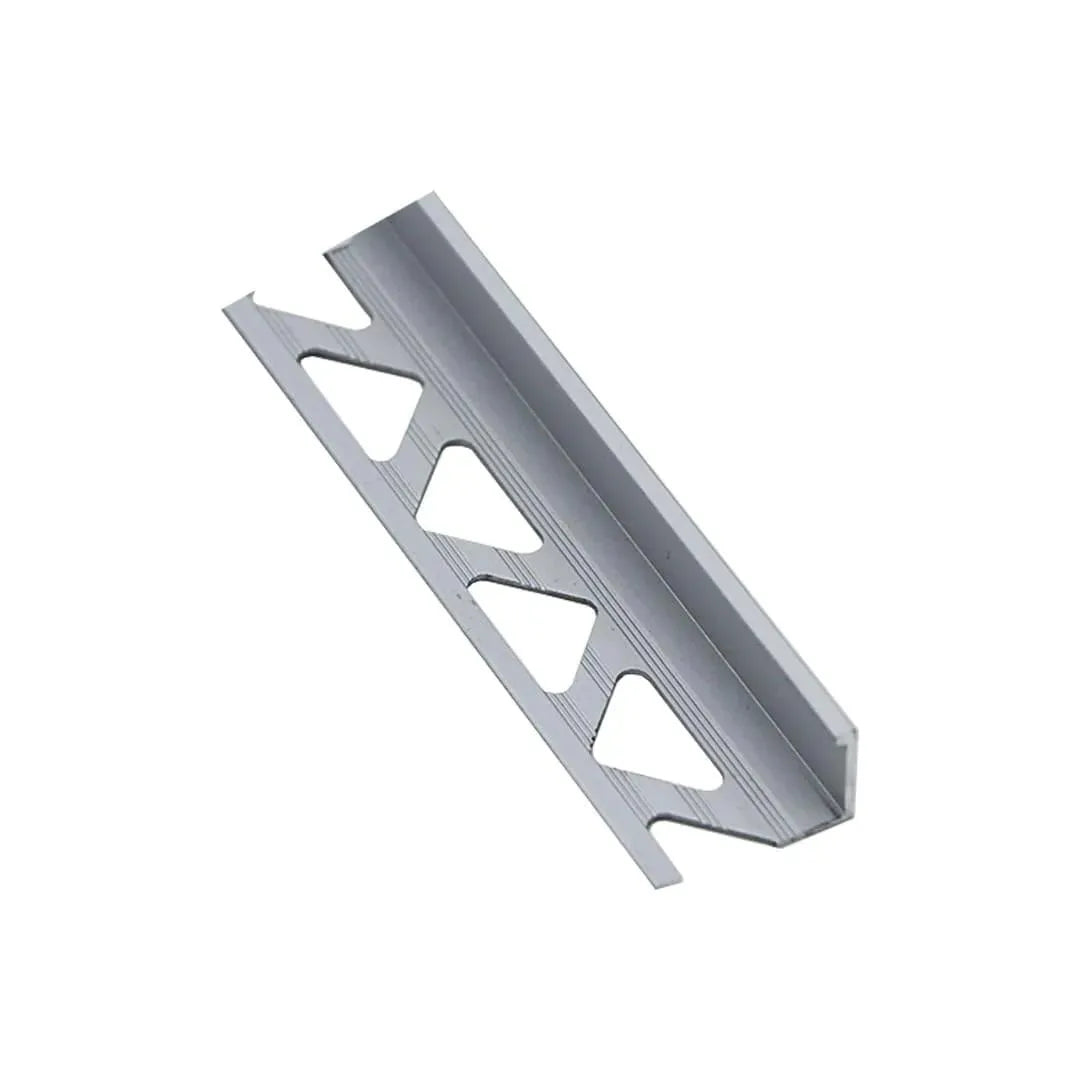 5/8 Inch Brushed Nickel Aluminum Tile Edge Trim - Perfect for Bathroom, Kitchen & Shower Tile Installation
