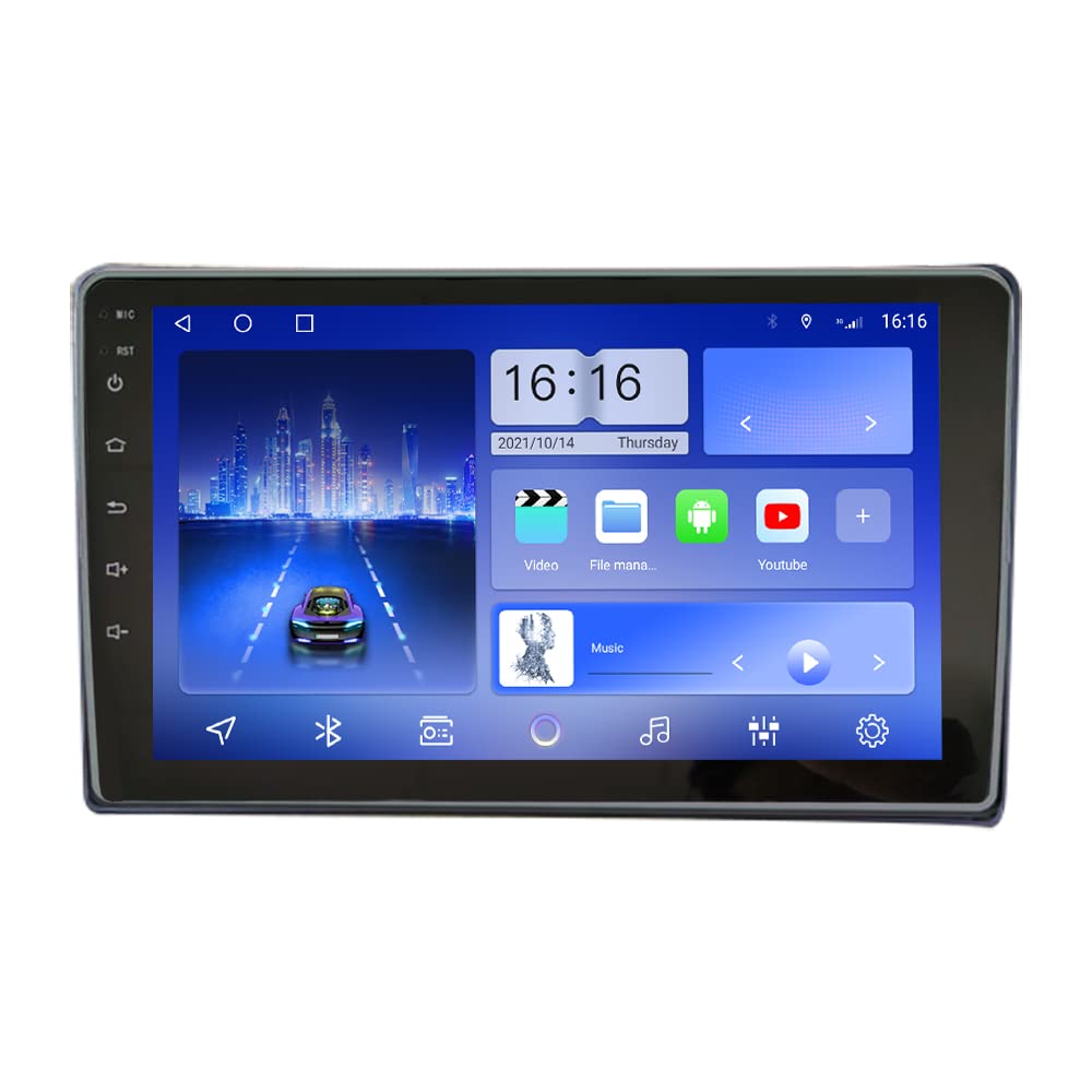 Android 10 Car Stereo with GPS Navigation - 2.5D Touch Screen Multimedia Player for Hyundai Kona & Encino 2017-2019 Models | Bluetooth Music Streaming, Hands-Free Calling & HD Video Playback for Road Trips & Daily Commutes