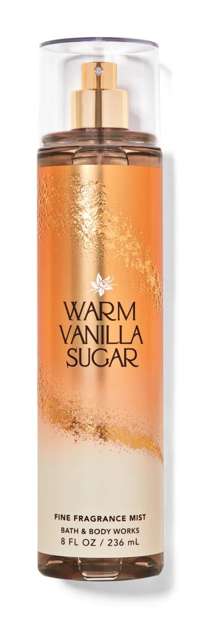 Bath & Body Works Warm Vanilla Sugar Gift Set - Full Size Fragrance Mist, Body Wash, Body Cream & Lotion | Sweet Vanilla Scented Body Care for Women, Gifts for Her, Birthday & Holiday Present