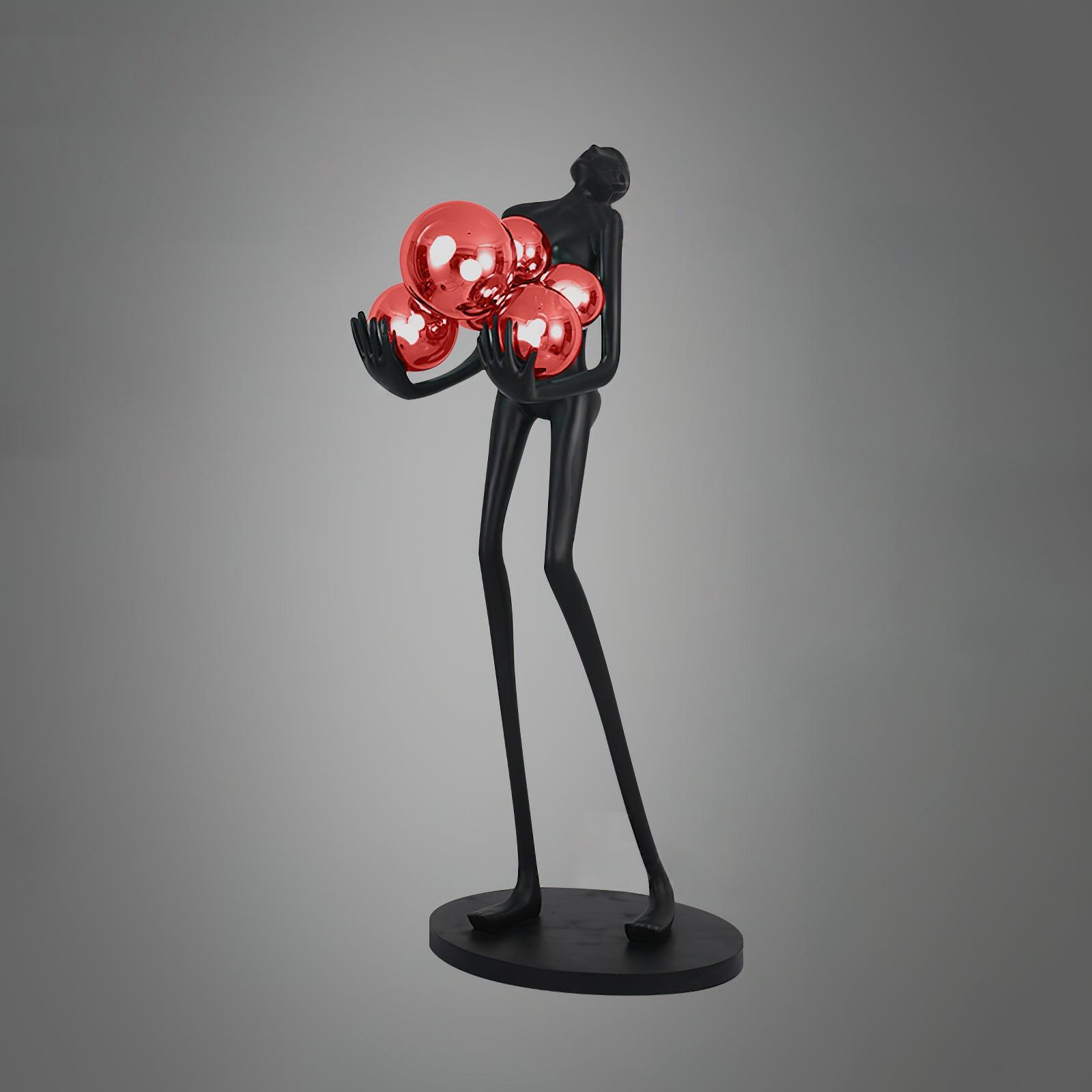 Black & Red glass ball