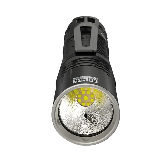 Nitecore EDC33 4000 Lumen Ultra-Bright USB-C Rechargeable Flashlight - Compact EDC Light with Long Throw & Flood Beam for Camping, Hiking, Emergency & Outdoor Adventures
