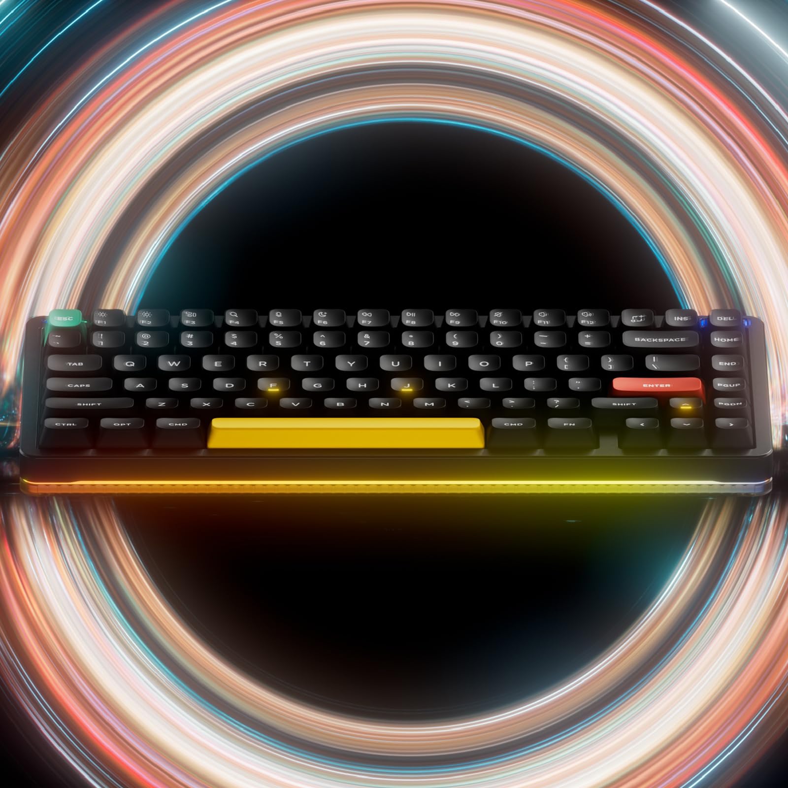 Nuphy Halo75 V2 Wireless Mechanical Gaming Keyboard - 75% RGB Backlit, Hot Swappable for PC/Mac Gaming