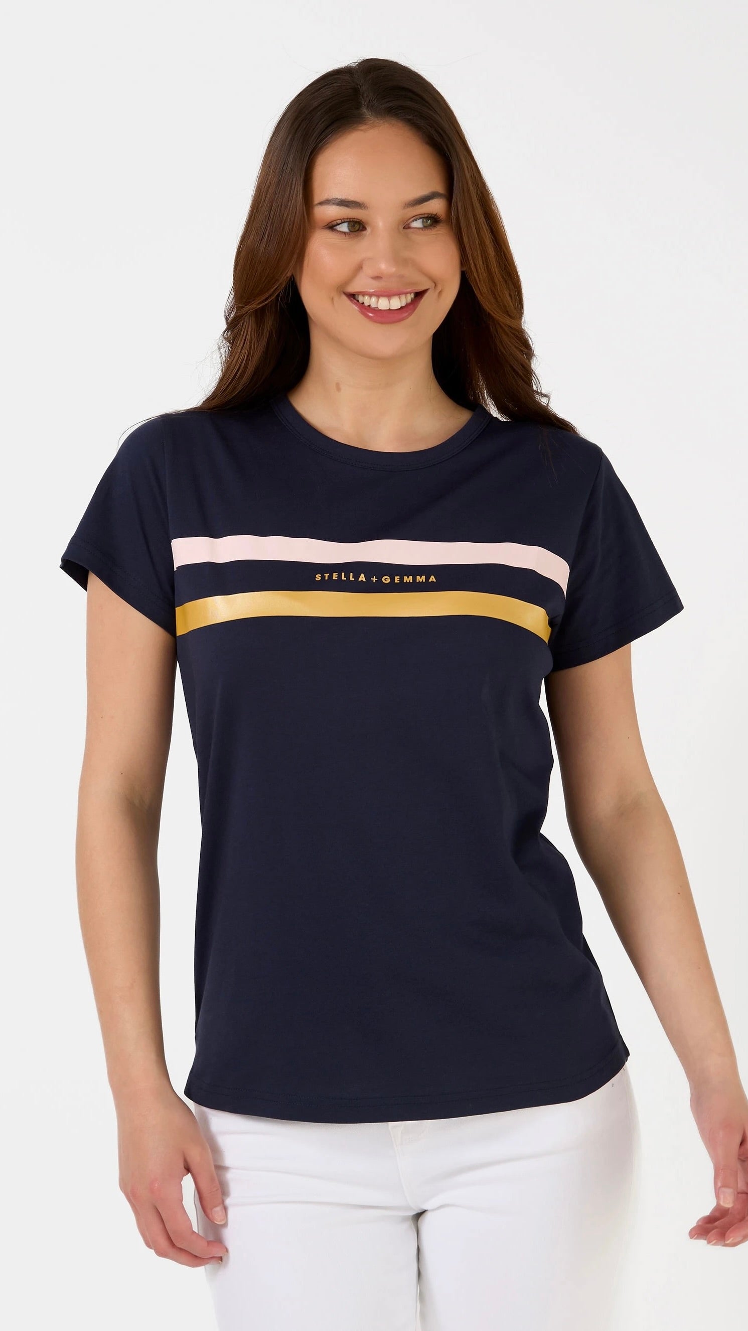 Men's Navy Blue Striped T-Shirt - Classic Casual Tee for Everyday Wear | Perfect for Outings, Work & Relaxation