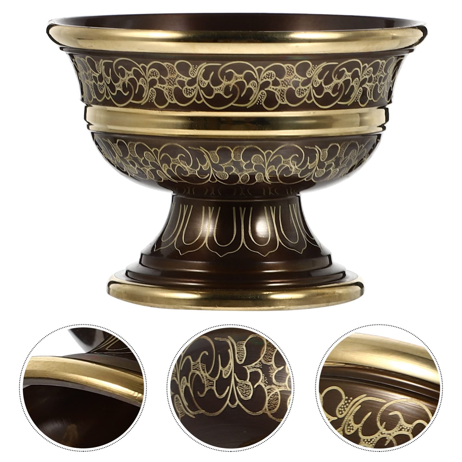 HEMOTON Brass Incense Burner Bowl - Meditation & Yoga Offering Cup for Home, Temple, and Spiritual Practices | Premium Handcrafted Brass Incense Holder for Relaxation, Aromatherapy, and Sacred Rituals