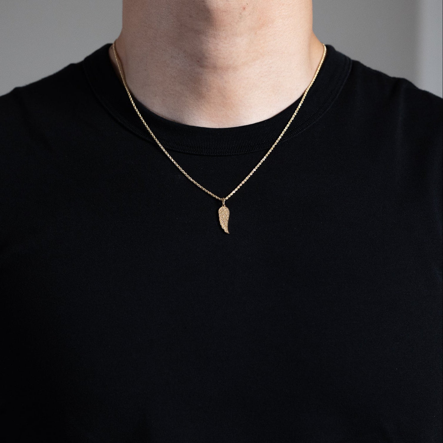 14K Gold CZ Angel Wing Pendant Necklace PT2671 - Elegant Jewelry Gift for Women, Perfect for Christmas, Birthday & Anniversary - Ideal for Layering or Everyday Wear