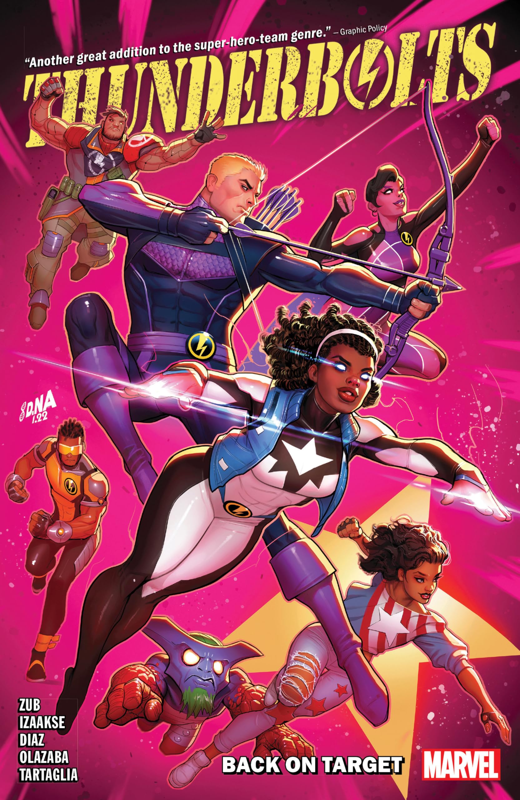 Thunderbolts: Back on Target - Marvel Comics Superhero Team Graphic Novel | Action-Packed Adventure for Comic Fans & Collectors | Perfect for Gifts, Reading, and Display
