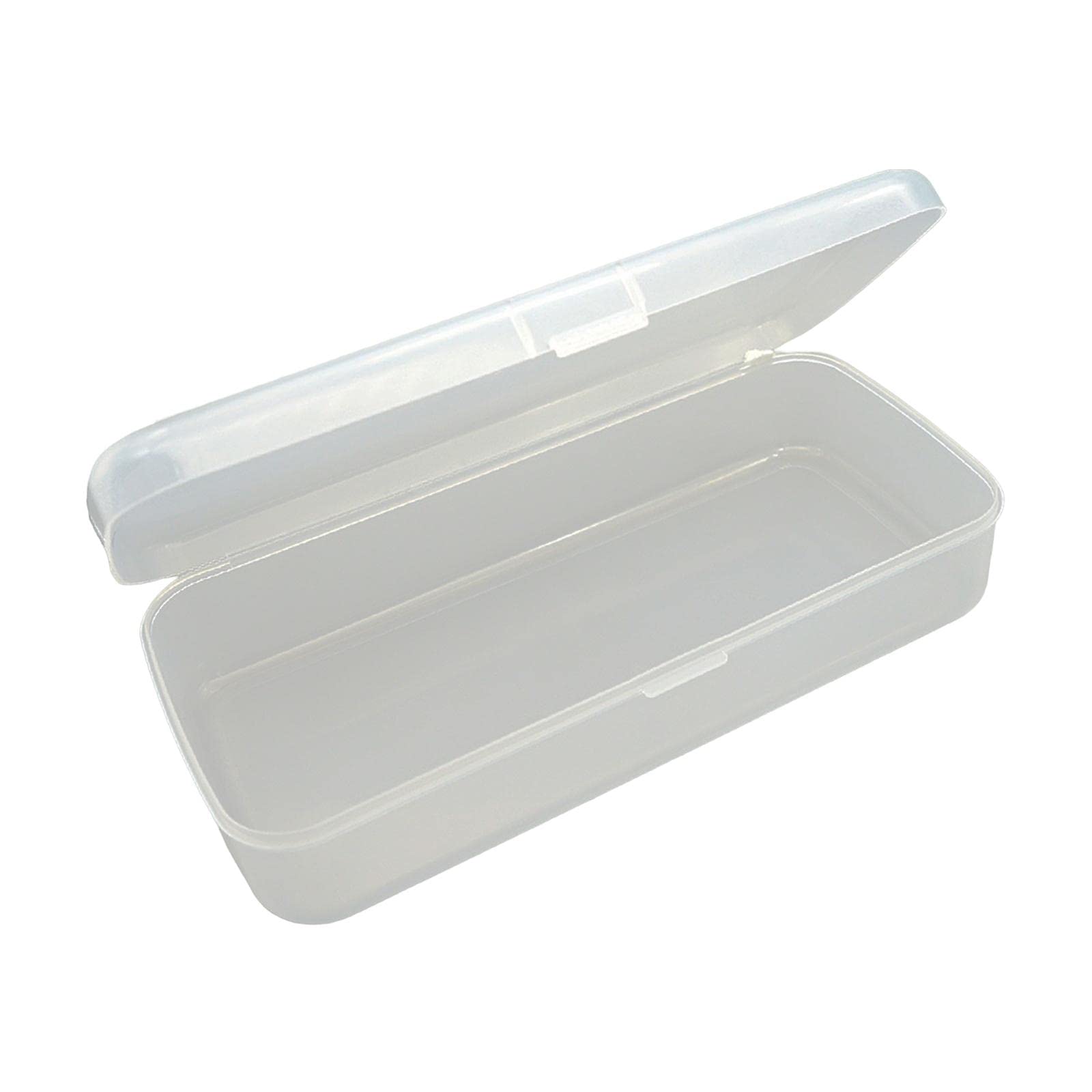 Fenteer Clear Nail Art Tool Organizer Box - Transparent Cuticle Pusher & Buffing Strips Storage Case for Professional & Home Manicure Kits - Perfect for Salon, Travel & DIY Nail Care
